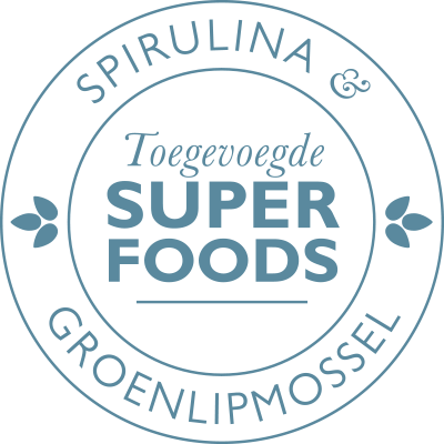 Met toegevoegde superfoods: spirulina en groenlipmossel